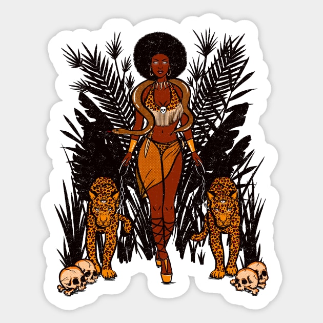 Queen of the Kingdom Sticker by classycreeps